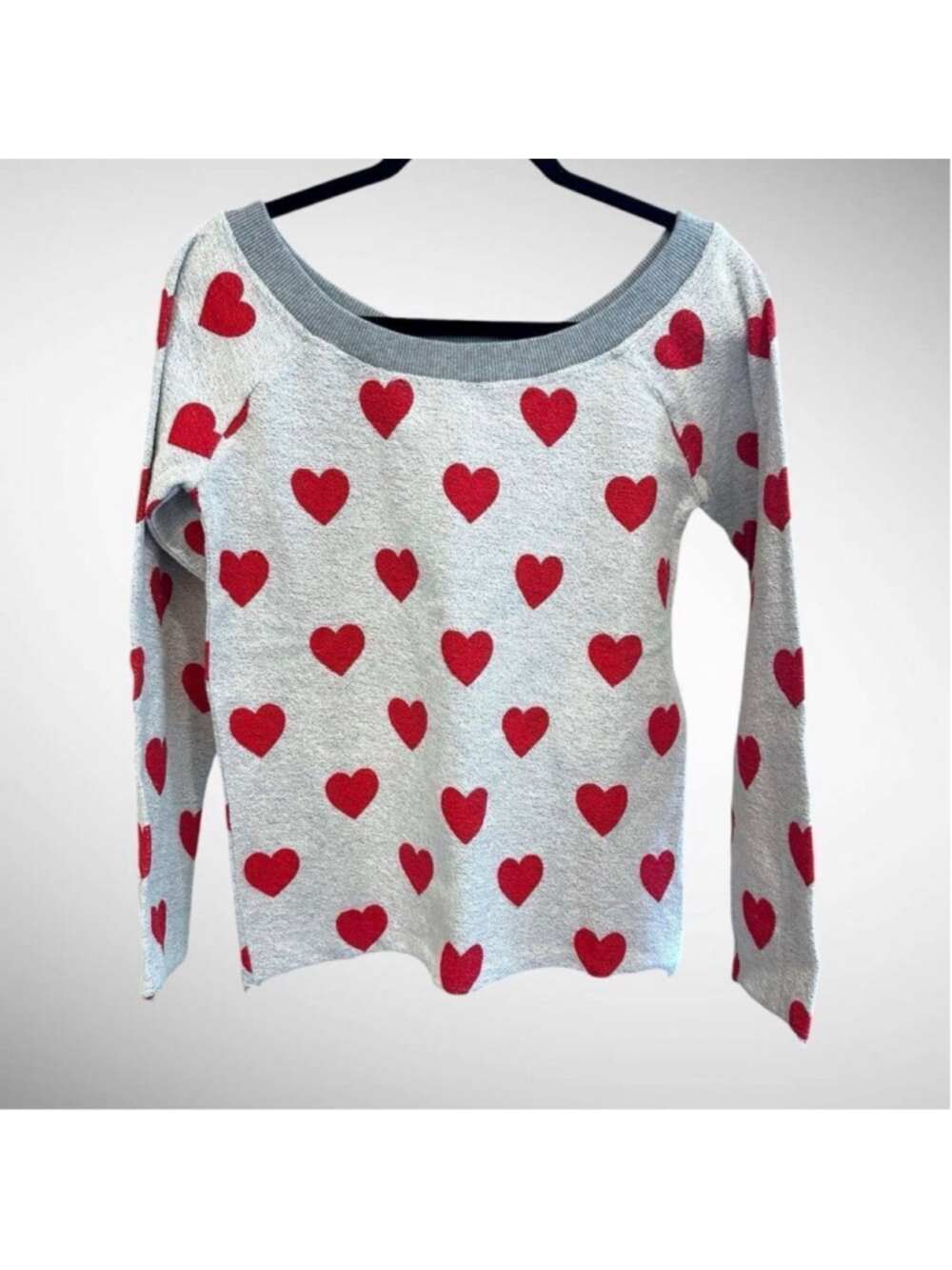 FIORUCCI Made in Italy Heart Prints
Crewneck Sweatshirt Size M